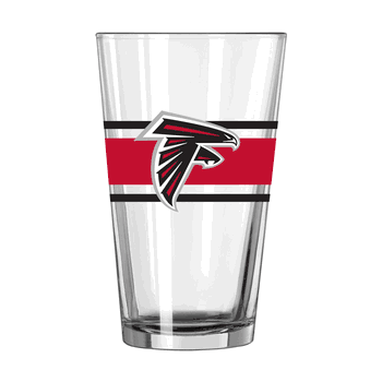 Atlanta Falcons 16oz Stripe Pint Glass