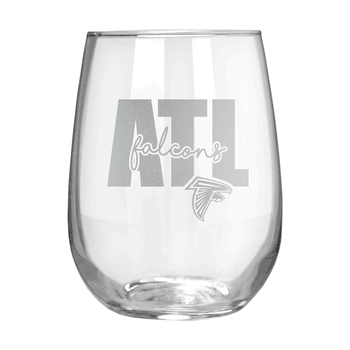 Atlanta Falcons 17oz Stemmless Wine Glass