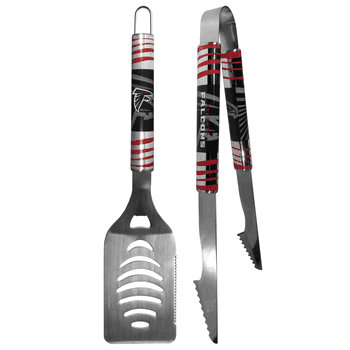 Atlanta Falcons 2 pc Steel Tailgate BBQ Set