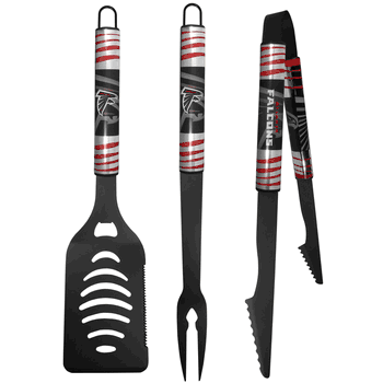 Atlanta Falcons 3 pc Black Tailgater BBQ Set