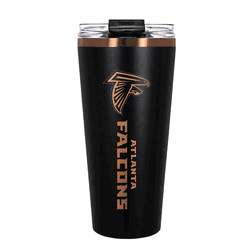 Atlanta Falcons 32oz Black and Copper Big Slim with Straw