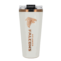 Atlanta Falcons 32oz Crme and Copper Big Slim Tumbler with Straw