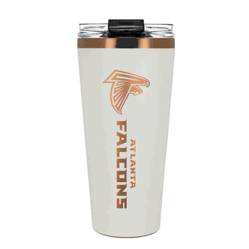Atlanta Falcons 32oz Crme and Copper Big Slim Tumbler with Straw