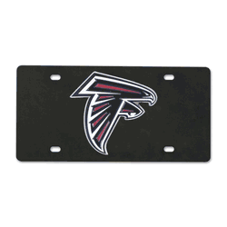 Atlanta Falcons 3D Black License Plate