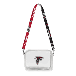 Atlanta Falcons 3D Logo Clear Fanny Fan Purse