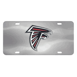 Atlanta Falcons 3D Stainless Steel License Plate