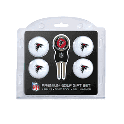 Atlanta Falcons 4 Ball Gift Set + Divot Tool & Marker
