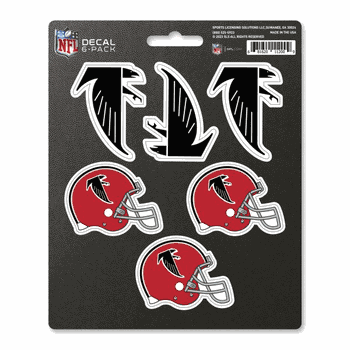 Atlanta Falcons 6 Count Mini Decal Sticker Pack
