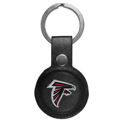 Atlanta Falcons AirTag Compatible Leather Key Chain