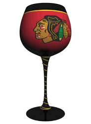 Atlanta Falcons Artisan Wine Glass