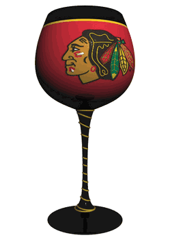 Atlanta Falcons Artisan Wine Glass