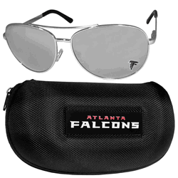 Atlanta Falcons Aviator Sunglasses and Zippered Carrying Case
