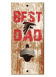Atlanta Falcons Best Dad Bottle Opener  Wood Sign