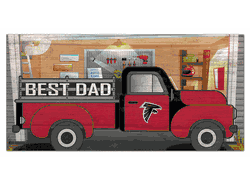 Atlanta Falcons Best Dad Truck 6x12 Sign