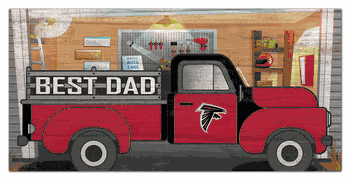Atlanta Falcons Best Dad Truck 6x12 Sign