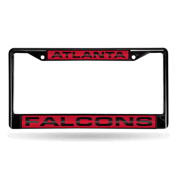 Atlanta Falcons Black Laser Chrome Frame
