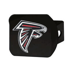 Atlanta Falcons Black Metal Hitch Cover - 3D Color Emblem