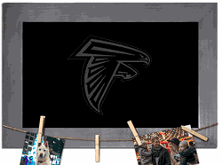 Atlanta Falcons Blank Chalkboard with frame & clothespins 11x19 Sign