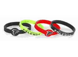 Atlanta Falcons Bracelets 4 Pack Silicone