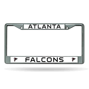 Atlanta Falcons Standard Chrome Frame with Plastic Inserts 12