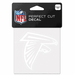 Atlanta Falcons Decal 4x4 Perfect Cut White