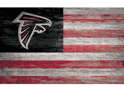 Atlanta Falcons Distressed Flag 11x19