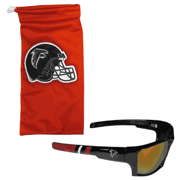 Atlanta Falcons Edge Wrap Sunglass and Bag Set