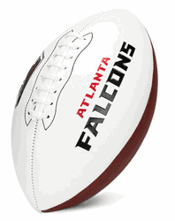 Atlanta Falcons Franklin NFL Team Signature Autograph White Panel Football