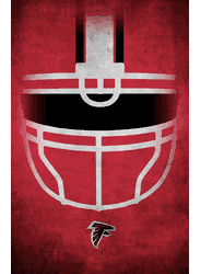 Atlanta Falcons Ghost Helmet 17x26