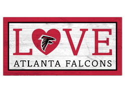 Atlanta Falcons Love 6x12 Sign