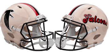 Atlanta Falcons NFL Full Size Replica Speed Football Helmet RETRO