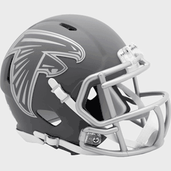 Atlanta Falcons NFL Mini Speed Football Helmet <B>SLATE</B>