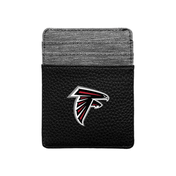 Atlanta Falcons Pebble Front Pocket Wallet Black