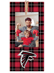 Atlanta Falcons Plaid Clothespin 6x12 Sign