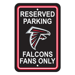 Atlanta Falcons Plastic Parking Sign - Reserved Parking