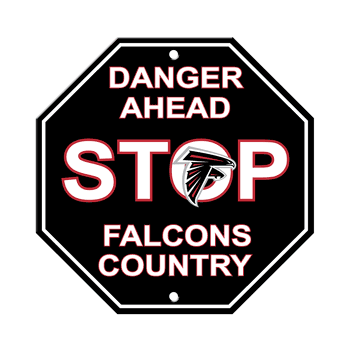 Atlanta Falcons Plastic Stop Sign