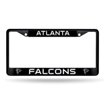 Atlanta Falcons Primary Black Chrome Frame with Plastic Inserts 12