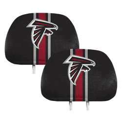 Atlanta Falcons Printed Head Rest Cover Set - 2 Pieces