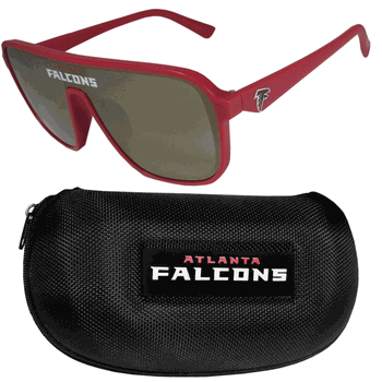 Atlanta Falcons Shield Sunglasses with Case