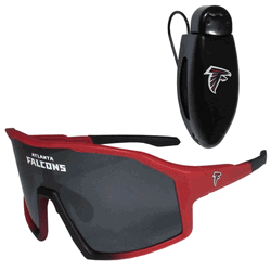 Atlanta Falcons Shield Sunglasses with Visor Clip