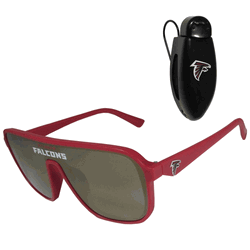 Atlanta Falcons Shield Sunglasses with Visor Clip