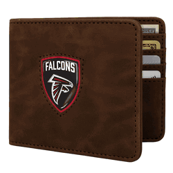 Atlanta Falcons Shield Wallet - Brown