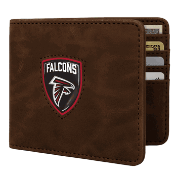 Atlanta Falcons Shield Wallet - Brown