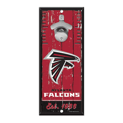 Atlanta Falcons Sign Wood 5x11 Bottle Opener