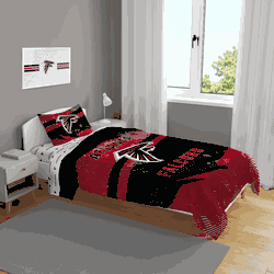 Atlanta Falcons Slanted Stripe 4 PC Twin Bed in a Bag