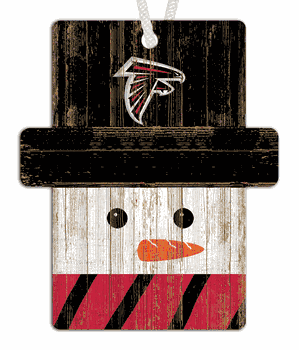 Atlanta Falcons Snowman Ornament