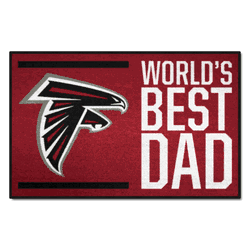 Atlanta Falcons Starter Mat Accent Rug - 19in. x 30in. World's Best Dad Starter Mat