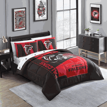 Atlanta Falcons Status Bed In A Bag Queen