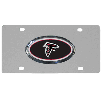 Atlanta Falcons Steel License Plate, Dome