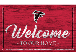 Atlanta Falcons Team Color Welcome 11x19 Sign